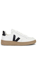 Veja V-12 Sneaker in White | Extra White & Black Dune Low Top Sneakers for Women
