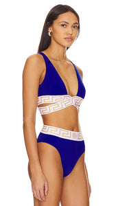 VERSACE Bikini Top in Royal