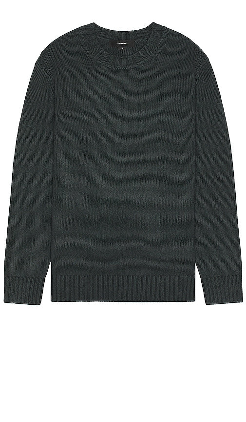 Vince Relaxed Crew Sweater in Charcoal - Pull ras du cou décontracté Vince en charbon de bois - Vince 木炭色休闲圆领毛衣 - Vince entspannter Rundhalspullover in Anthrazit - Vince 릴렉스드 크루 스웨터 차콜 색상 - Maglione girocollo rilassato Vince in antracite