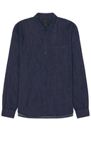 Vince Indigo Denim Shirt in Blue