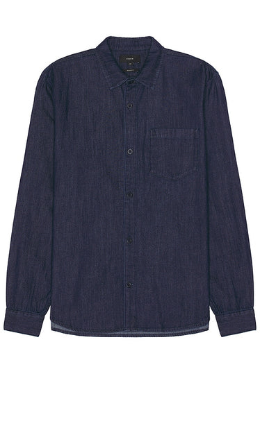 Vince Indigo Denim Shirt in Blue