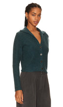 Vince Button Cardigan in Dark Green