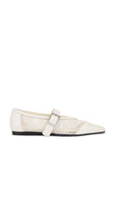 Vagabond Shoemakers Wioletta Ballet Flats in White | Off White Ballet Flats for Women