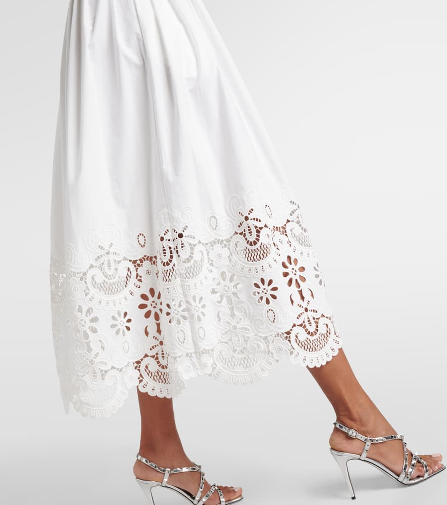 Valentino Broderie anglaise cotton midi dress