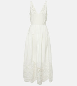 Valentino Broderie anglaise cotton midi dress