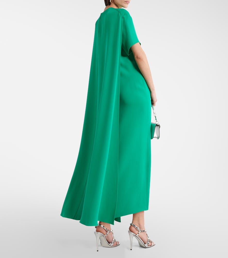 Valentino Cady Couture caped midi dress