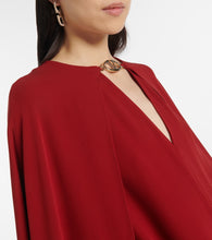 Valentino Cady Couture caped silk gown