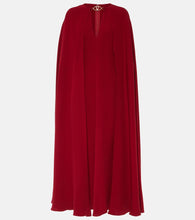Valentino Cady Couture caped silk gown. Valentino Cady Couture 披肩真丝礼服