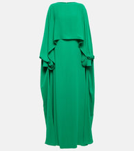 Valentino Caped cady couture gown. 华伦天奴披肩绉纱高级定制礼服