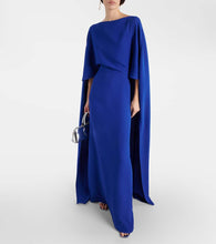 Valentino Caped silk gown