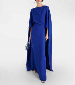 Valentino Caped silk gown
