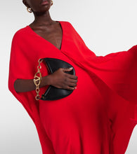 Valentino Caped silk gown