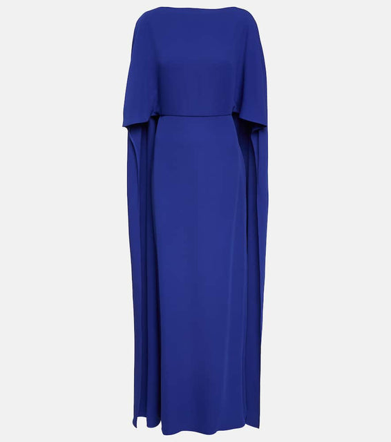 Valentino Caped silk gown