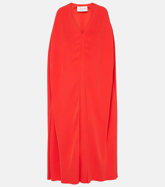 Valentino Caped silk gown