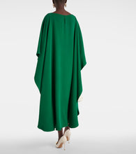 Valentino Caped silk  midi dress