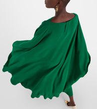 Valentino Caped silk  midi dress
