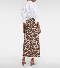 Valentino Chain-print maxi skirt