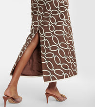 Valentino Chain-print maxi skirt