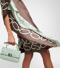 Valentino Chain-print silk kaftan dress