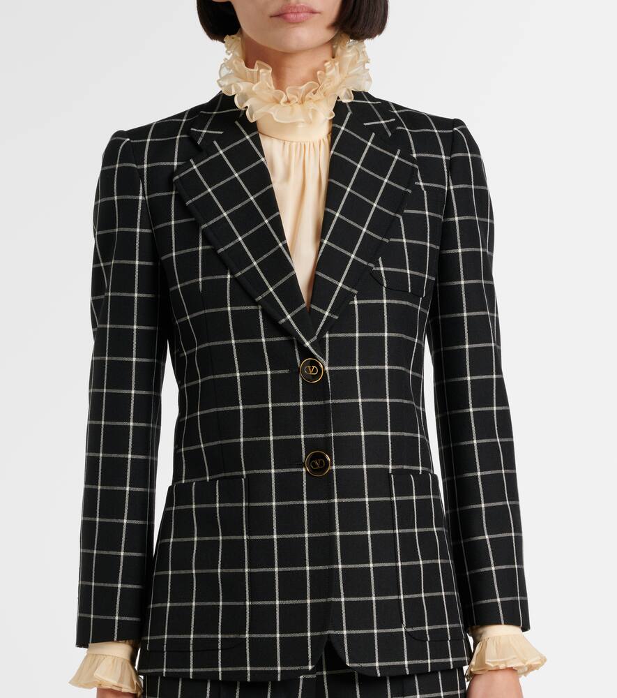Valentino Checked wool jacket