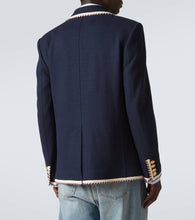 Valentino Cotton and linen-blend jersey blazer