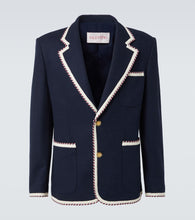 Valentino Cotton and linen-blend jersey blazer