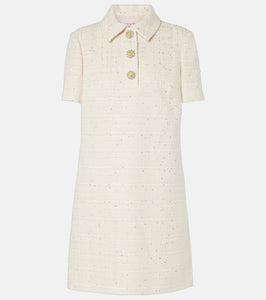 Valentino Cotton-blend tweed minidress