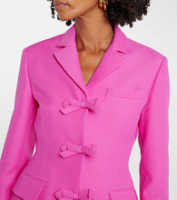 Valentino Crepe Couture bow-detail jacket