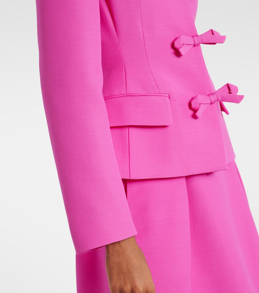 Valentino Crepe Couture bow-detail jacket