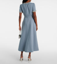 Valentino Crepe Couture embellished midi dress