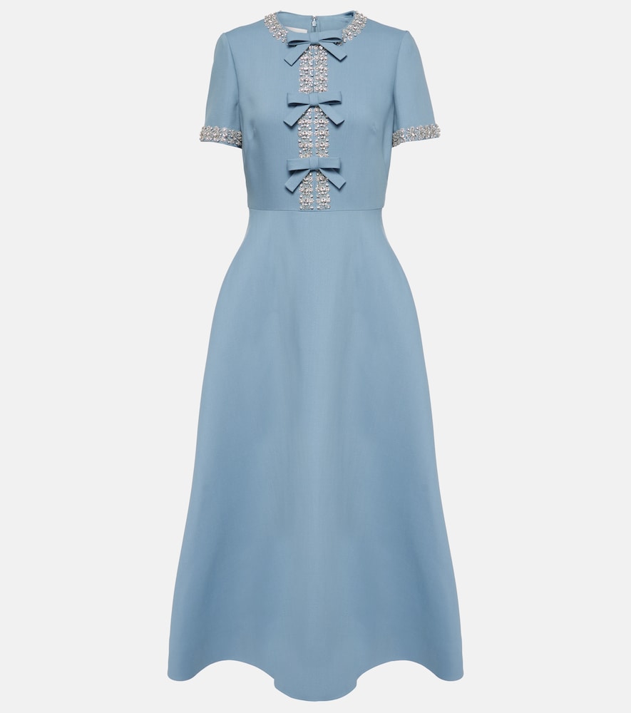 Valentino Crepe Couture embellished midi dress. Valentino Crepe Couture 缀饰中长连衣裙