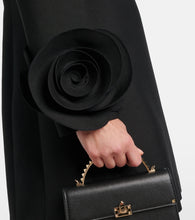 Valentino Crepe Couture floral-appliqu√É¬© minidress