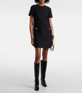 Valentino Crepe Couture minidress