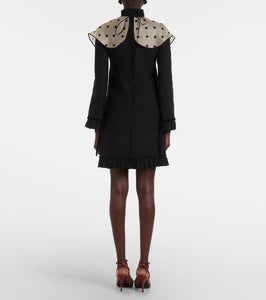 Valentino Crepe Couture polka-dot minidress