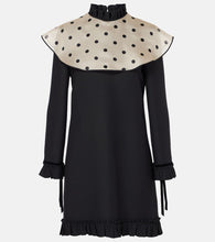 Valentino Crepe Couture polka-dot minidress