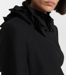 Valentino Crepe Couture ruffled minidress