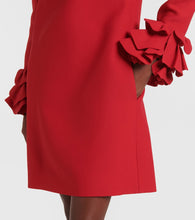Valentino Crepe Couture ruffled minidress