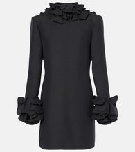 Valentino Crepe Couture ruffled minidress. Valentino Crepe Couture 荷叶边迷你连衣裙
