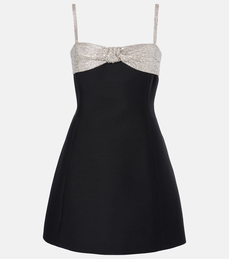 Valentino Crepe Couture sequined minidress. Valentino 绉纱高级定制亮片迷你连衣裙