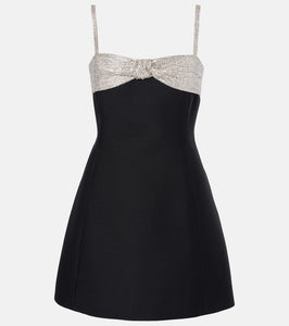 Valentino Crepe Couture sequined minidress