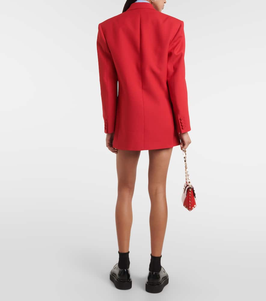 Valentino Double-breasted cr√É¬™pe blazer