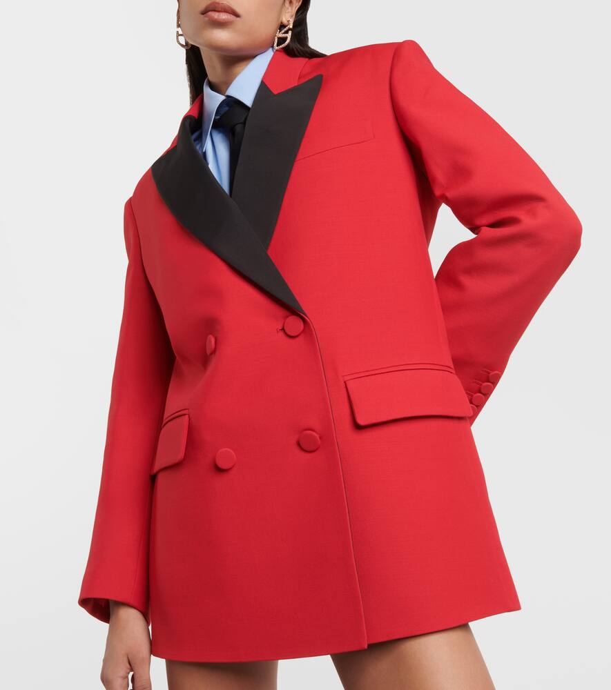 Valentino Double-breasted cr√É¬™pe blazer