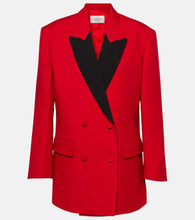 Valentino Double-breasted cr√É¬™pe blazer