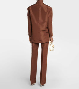 Valentino Double-breasted silk blazer