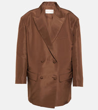 Valentino Double-breasted silk blazer