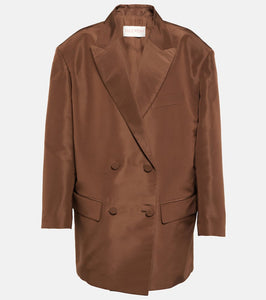 Valentino Double-breasted silk blazer