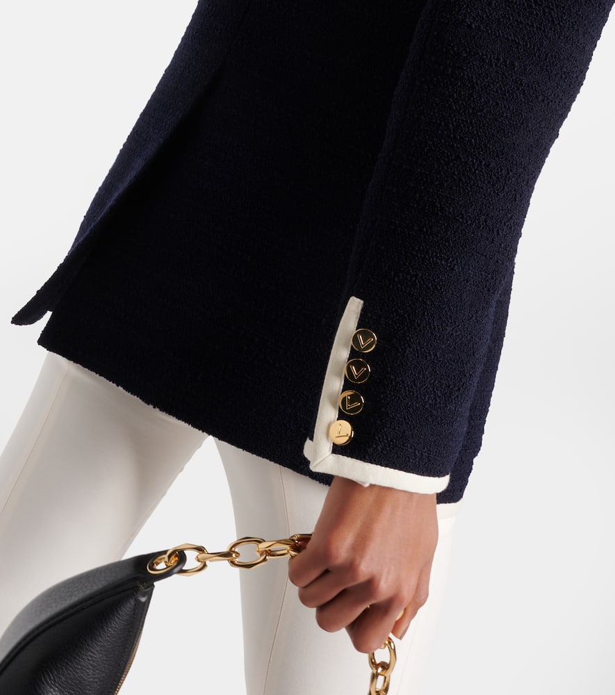 Valentino Double-breasted wool-blend blazer