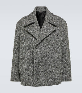 Valentino Embellished boucl√É¬© wool-blend jacket