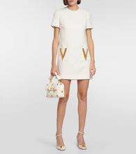 Valentino Embellished crêpe Couture minidress