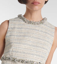 Valentino Embellished tweed minidress